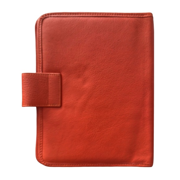 FRANKLIN COVEY Leather Planner Cover Portfolio Notebook 7”x 9” Snap Red - Picture 3 of 10